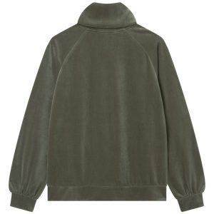 Vivian Jacket Velour Olive