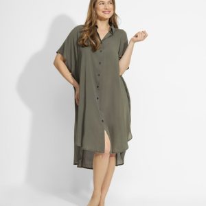 Alex Dress Plain Avocado