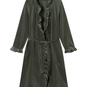 Cornelia Robe Velour Olive