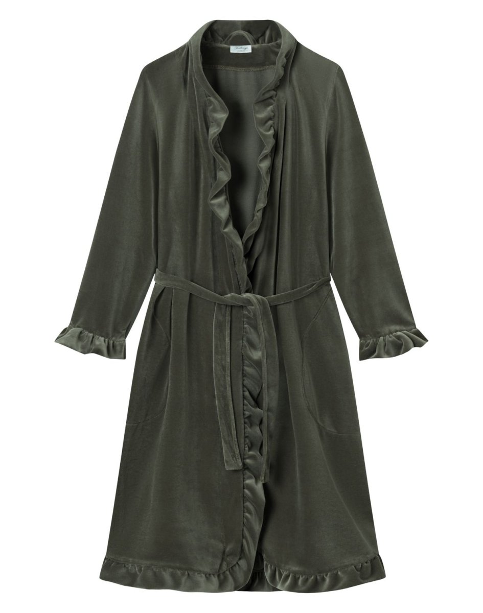 Cornelia Robe Velour Olive