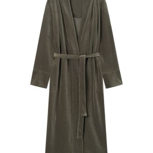 Stockholm Robe Velour Velour Olive