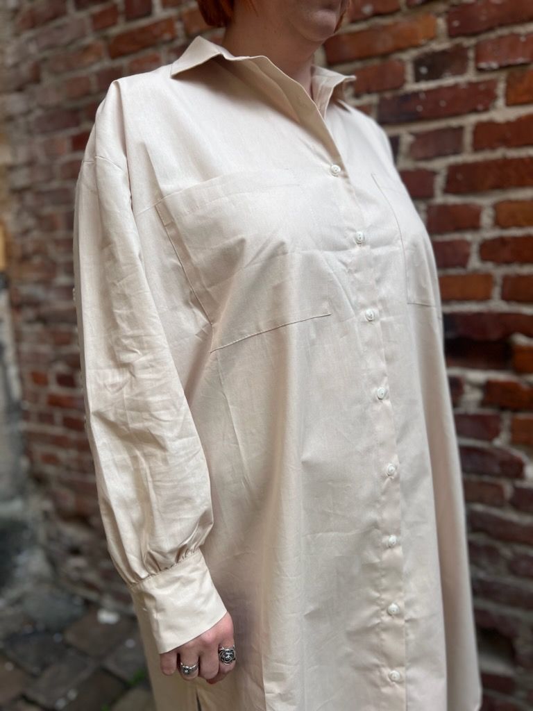 Julia Long Shirt Beige - Bild 5